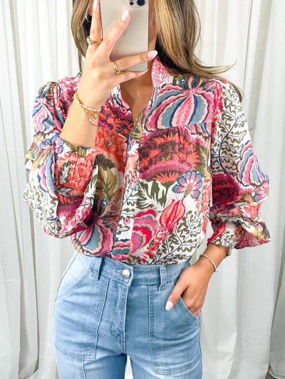 CARLTON BLOUSE - BLUSH