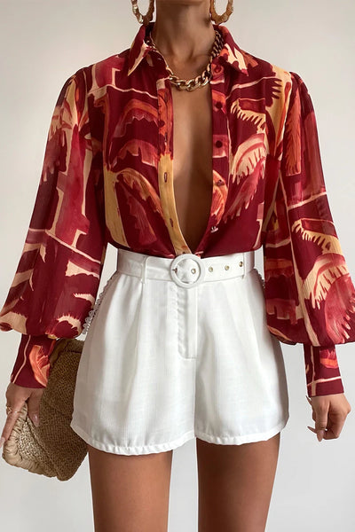 FLEETWOOD BLOUSE - ARLO WINE