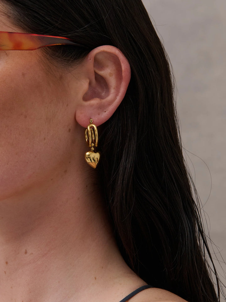 ROME 18K GOLD PLATED EARRINGS - GOLD