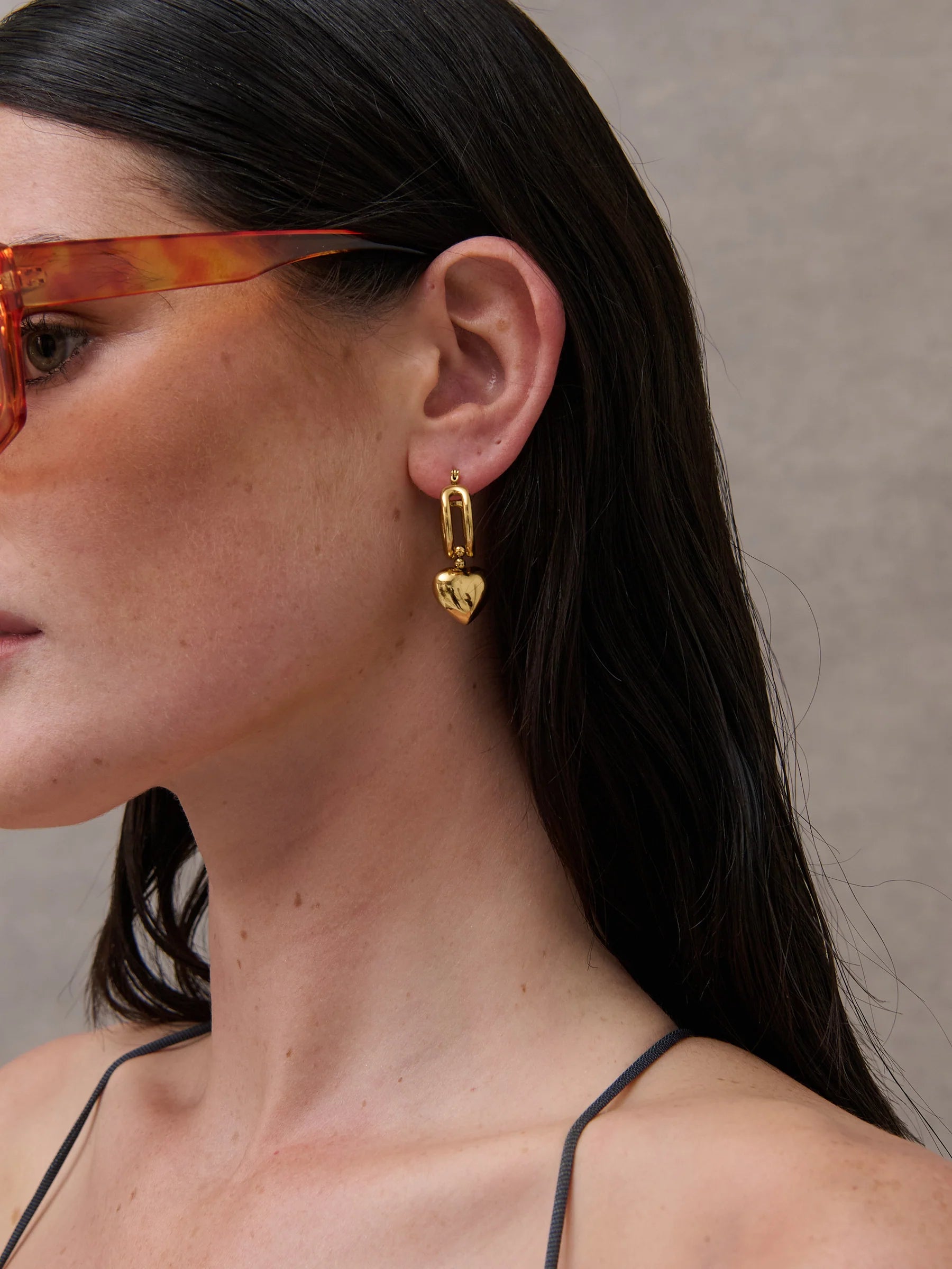 ROME 18K GOLD PLATED EARRINGS - GOLD