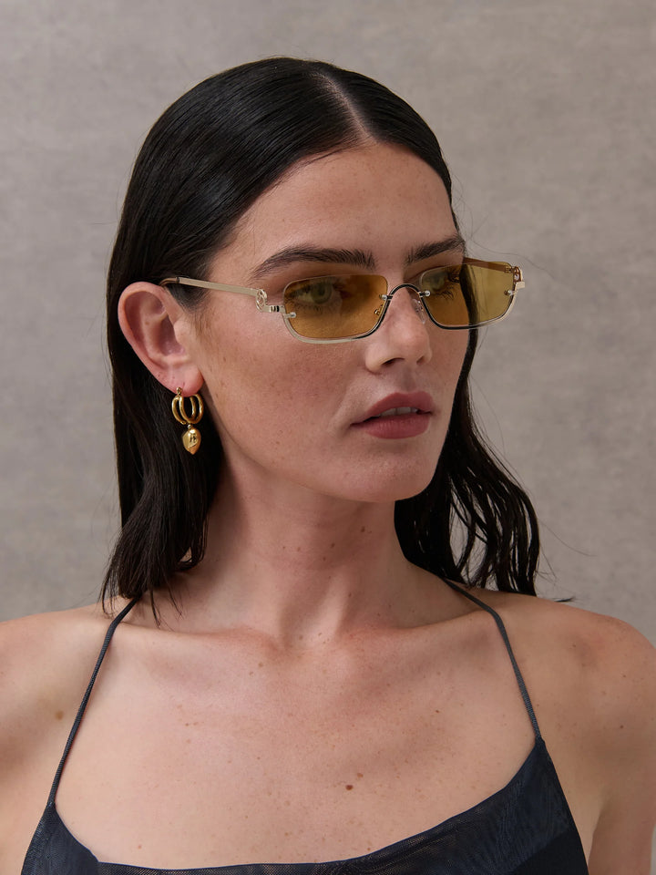 ROME 18K GOLD PLATED EARRINGS - GOLD