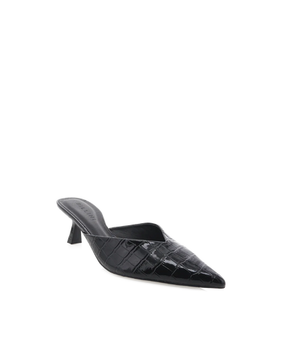 'BILLINI' ADELE PATENT CROC - BLACK