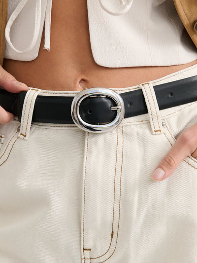 MOLLY EVERYDAY BELT - BLACK/SILVER