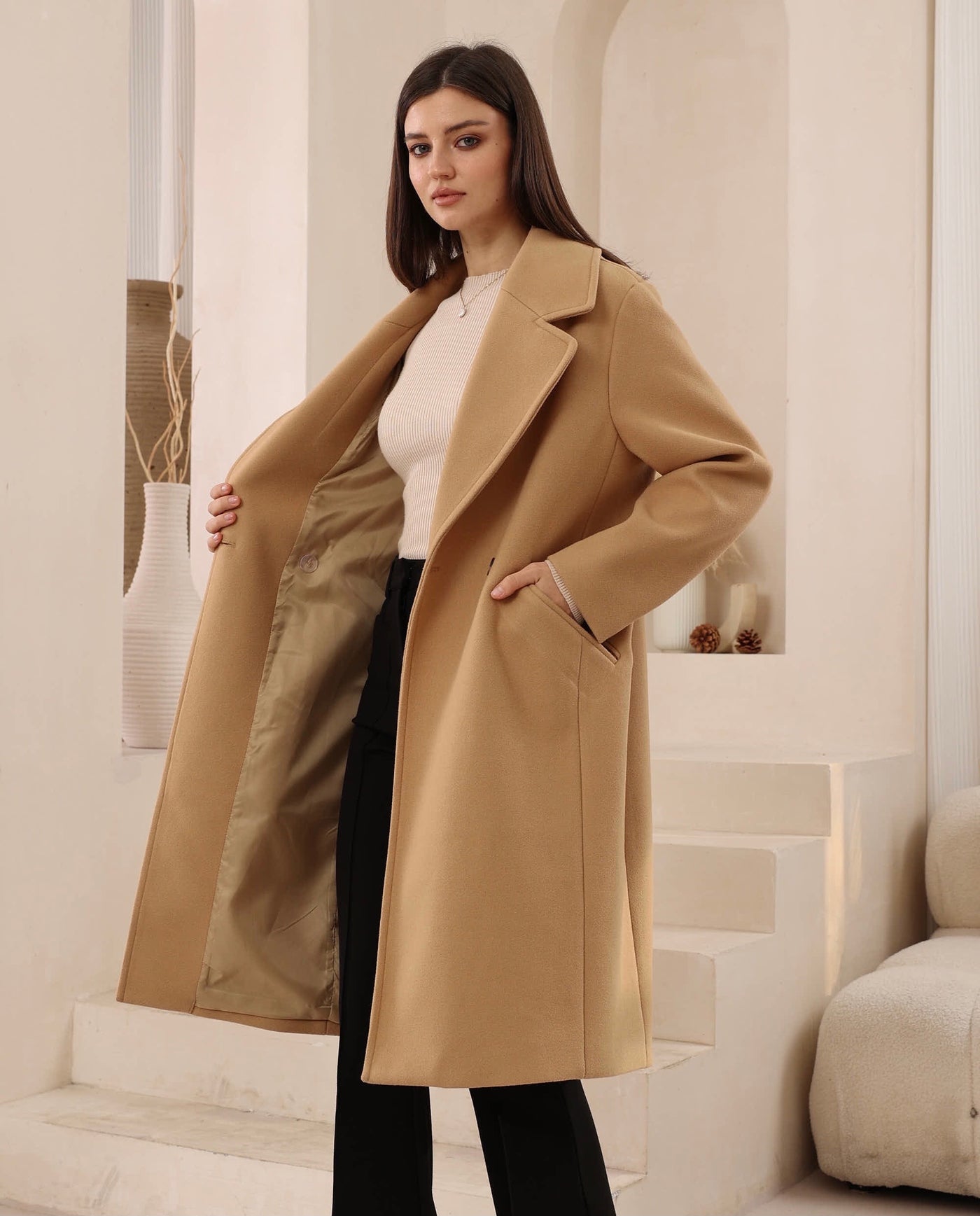 ARABELLA COAT - CAMEL