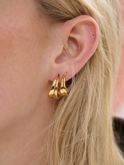MARIS STATEMENT EARRINGS - GOLD