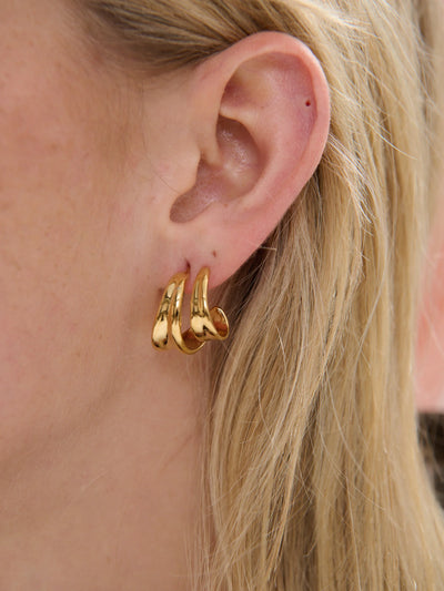 MARIS STATEMENT EARRINGS - GOLD