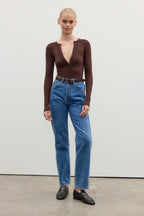 'BAYSE' LARA BODYSUIT - CHOCOLATE