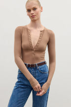 'BAYSE' LARA BODYSUIT - MACCHIATO