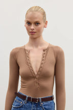 'BAYSE' LARA BODYSUIT - MACCHIATO