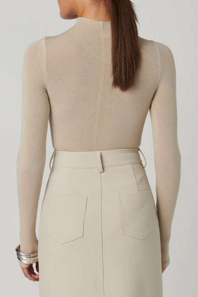 'BAYSE' AMRITA BODYSUIT- ALMOND