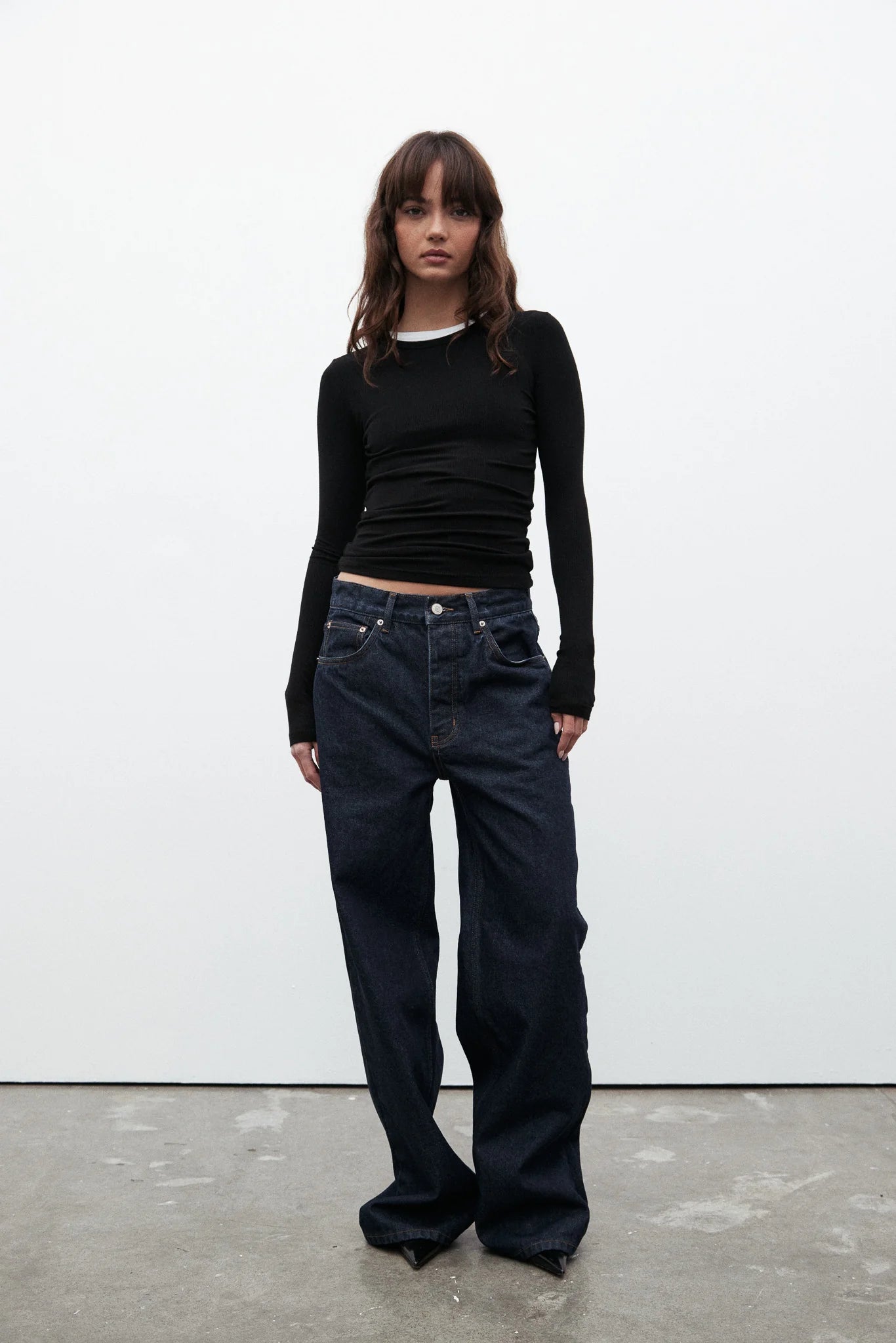 'BAYSE' NYLA TOP - BLACK