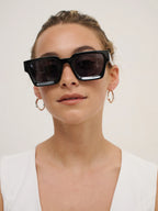 JURY RECTANGULAR SUNGLASSES - BLACK