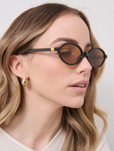 ANNI DROP 18K GOLD PLATED EARRINGS - GOLD