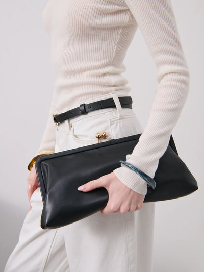 MYA CLUTCH BAG - BLACK