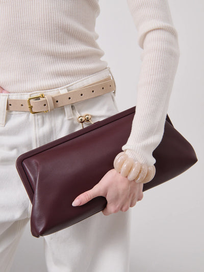 MYA CLUTCH BAG - WINE