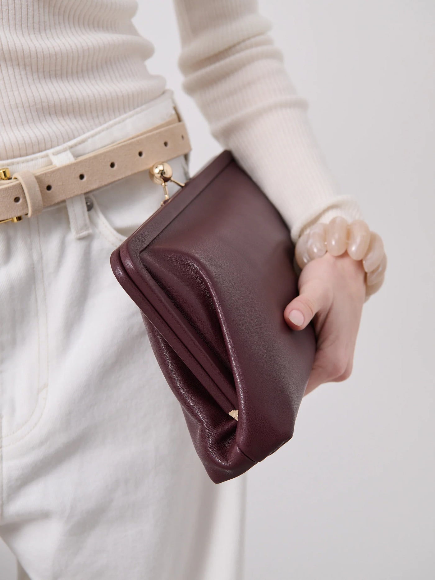 MYA CLUTCH BAG - WINE
