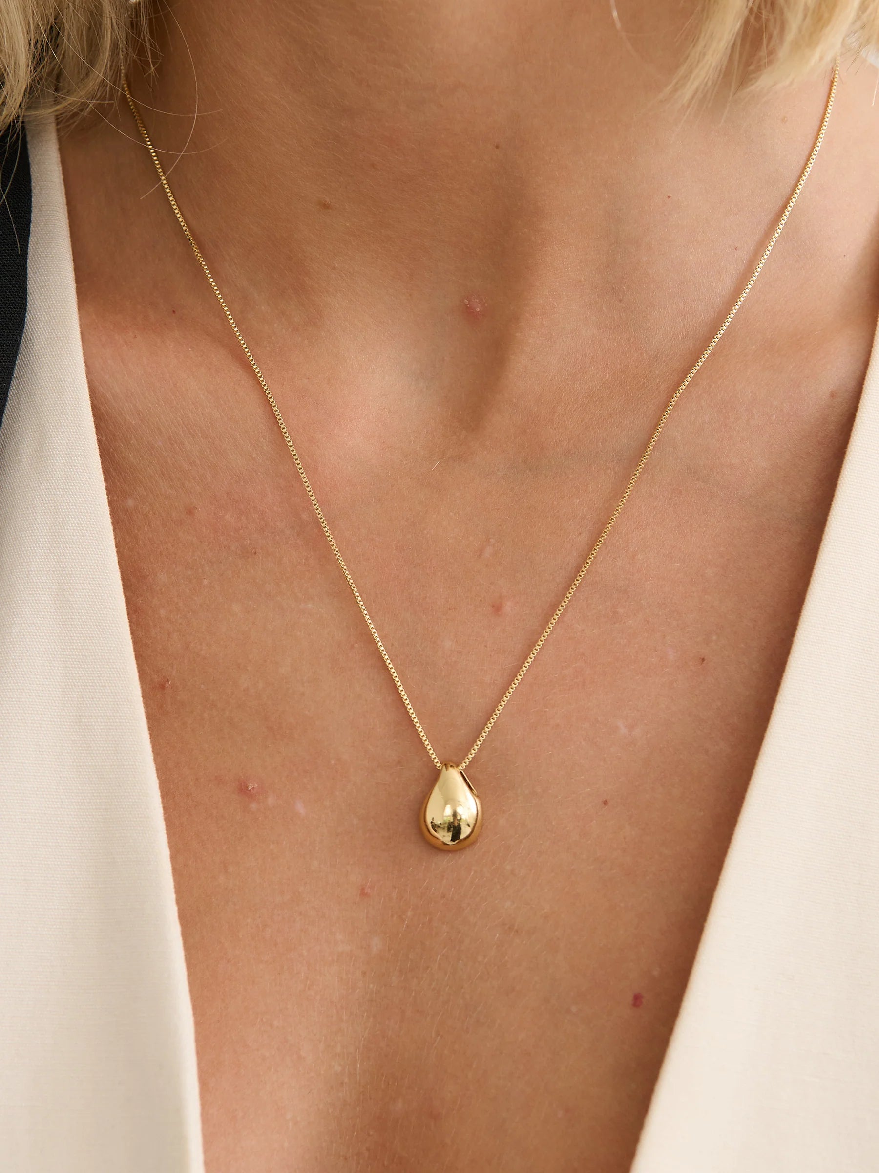 MINI DROPLET GOLD PLATED NECKLACE - GOLD