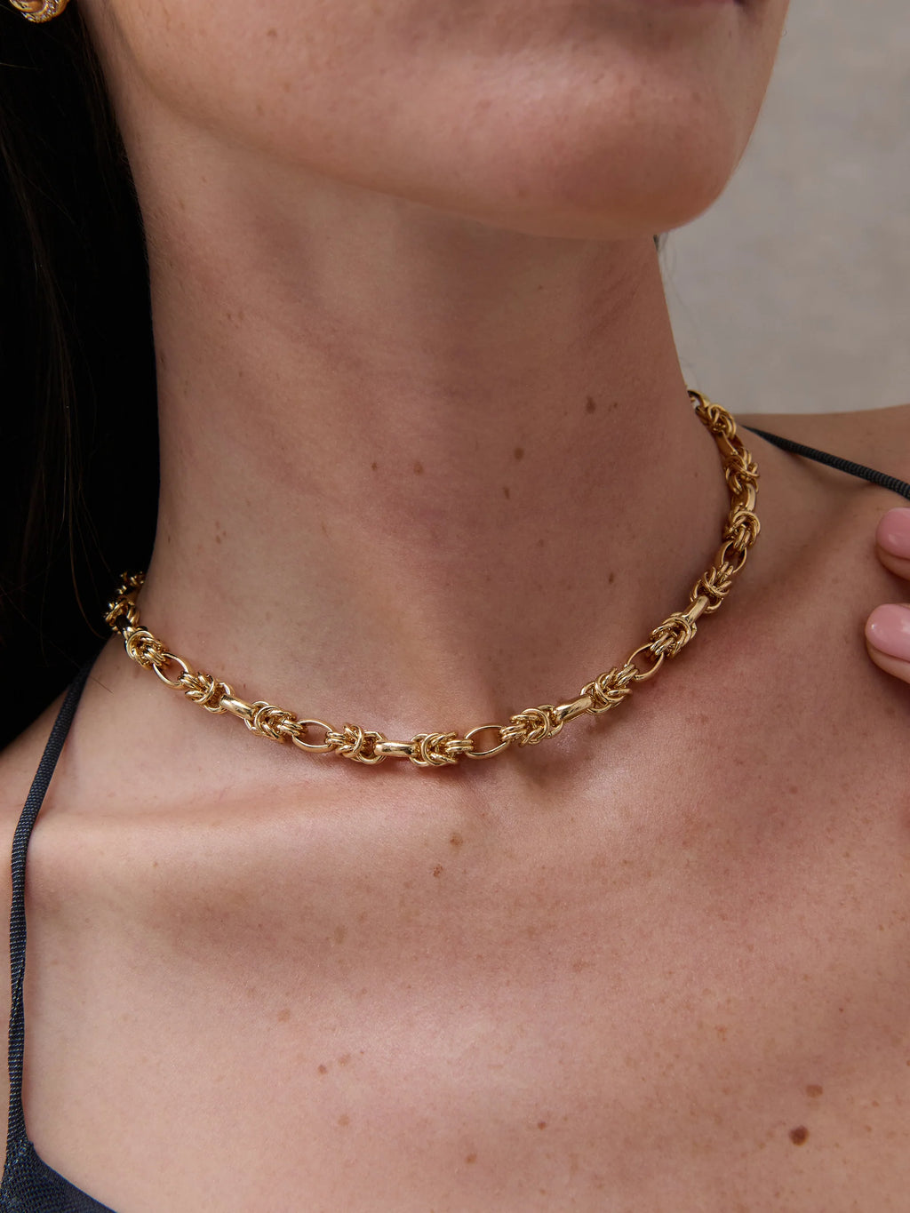 ROPE CHAIN 18K GOLD PLATED NECKLACE - GOLD
