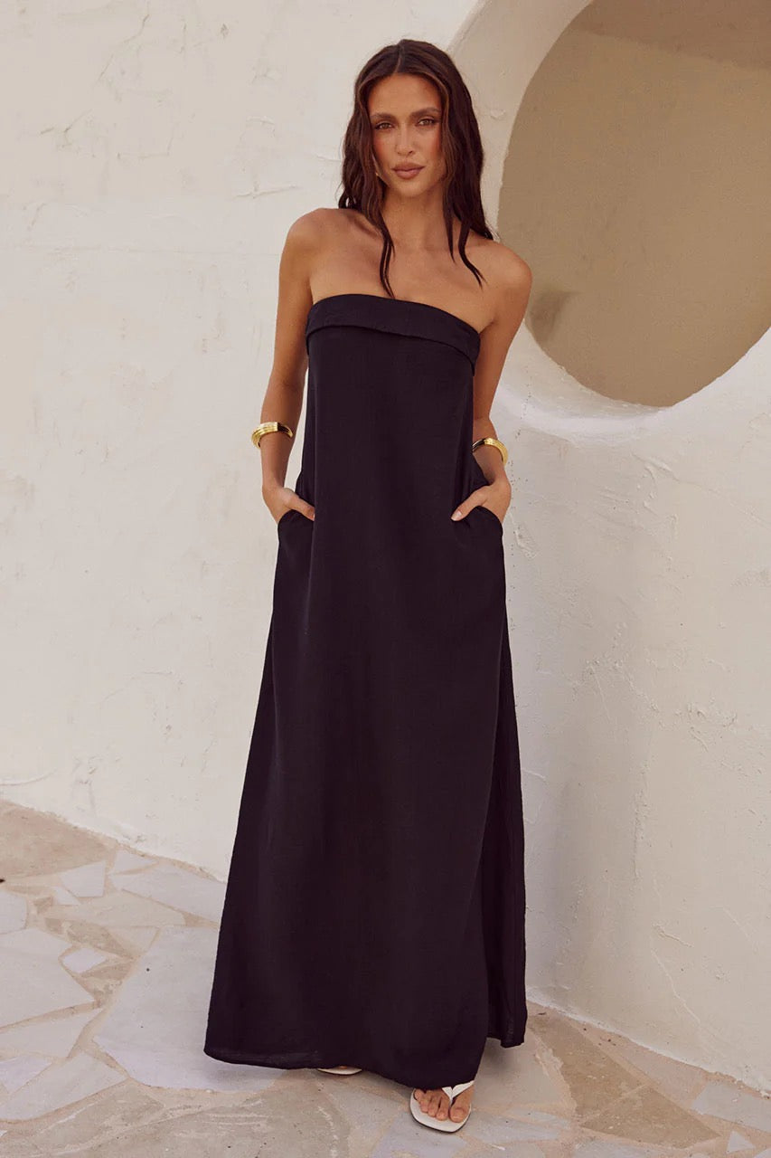 SAPHIRA MAXI DRESS - BLACK
