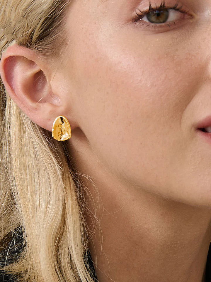 MIRAGE 18K GOLD PLATED EARRINGS - GOLD