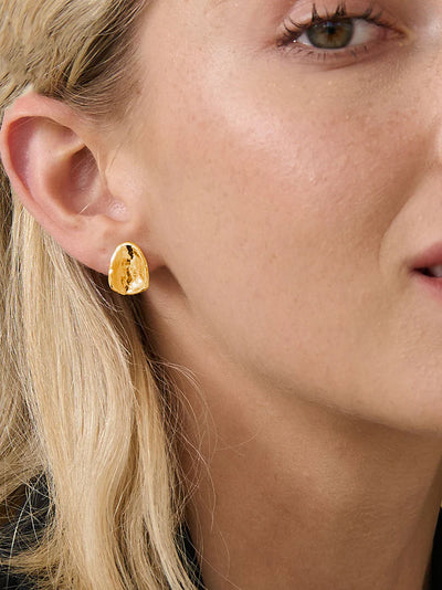 MIRAGE 18K GOLD PLATED EARRINGS - GOLD