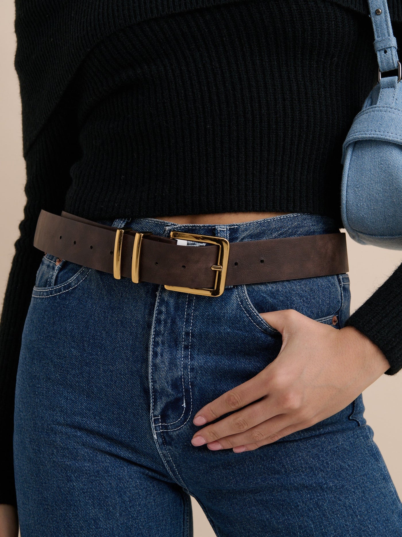 WESTERN VINTAGE BELT - CHOCOLATE