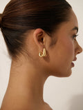 INA 18K GOLD PLATED EARRINGS - GOLD