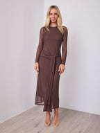 ROZA DRESS - CHOCOLATE
