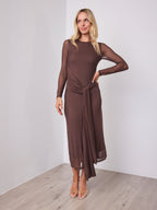 ROZA DRESS - CHOCOLATE