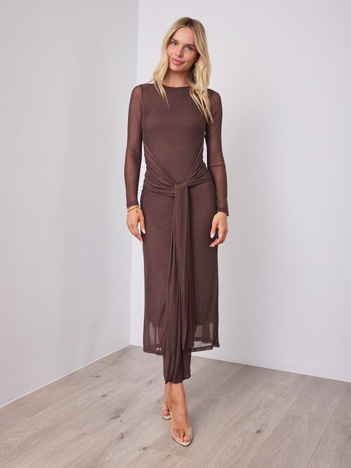 ROZA DRESS - CHOCOLATE