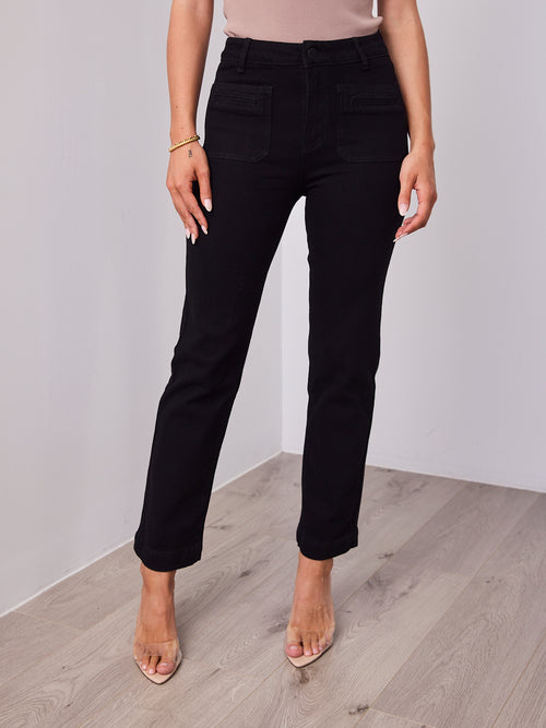 JACKSON STRAIGHT LEG JEAN - BLACK