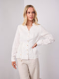 BRIDGETT LINEN SHIRT - WHITE
