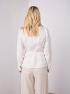 BRIDGETT LINEN SHIRT - WHITE