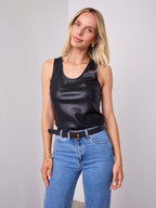 RHODE PU TANK - BLACK