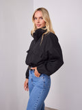 CIENNE BOMBER JACKET - BLACK