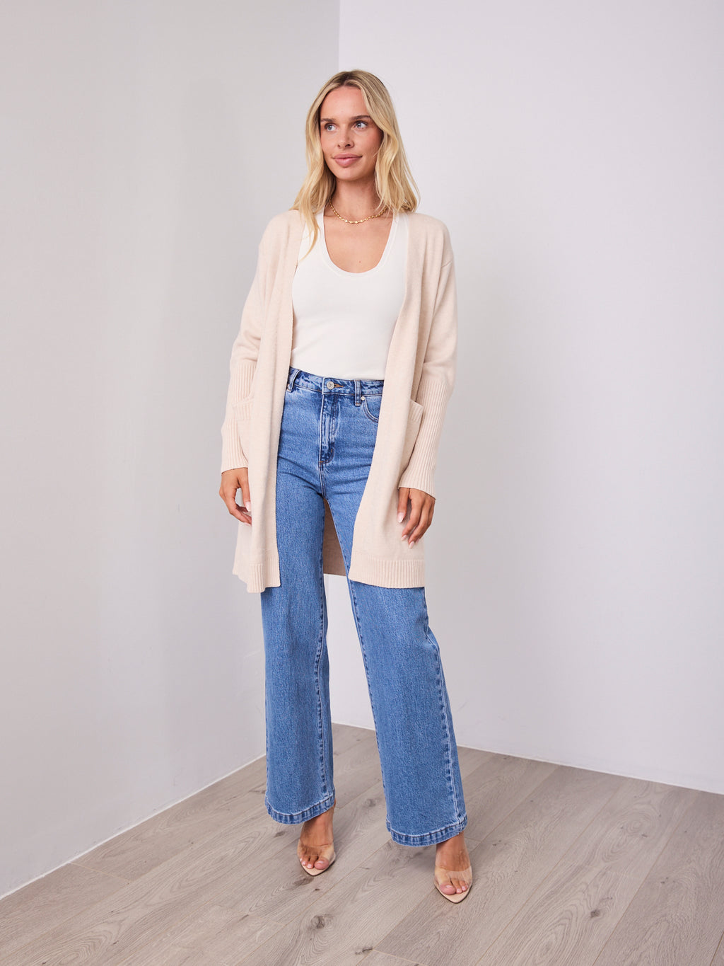 MAXWELL CARDI - LIGHT BEIGE