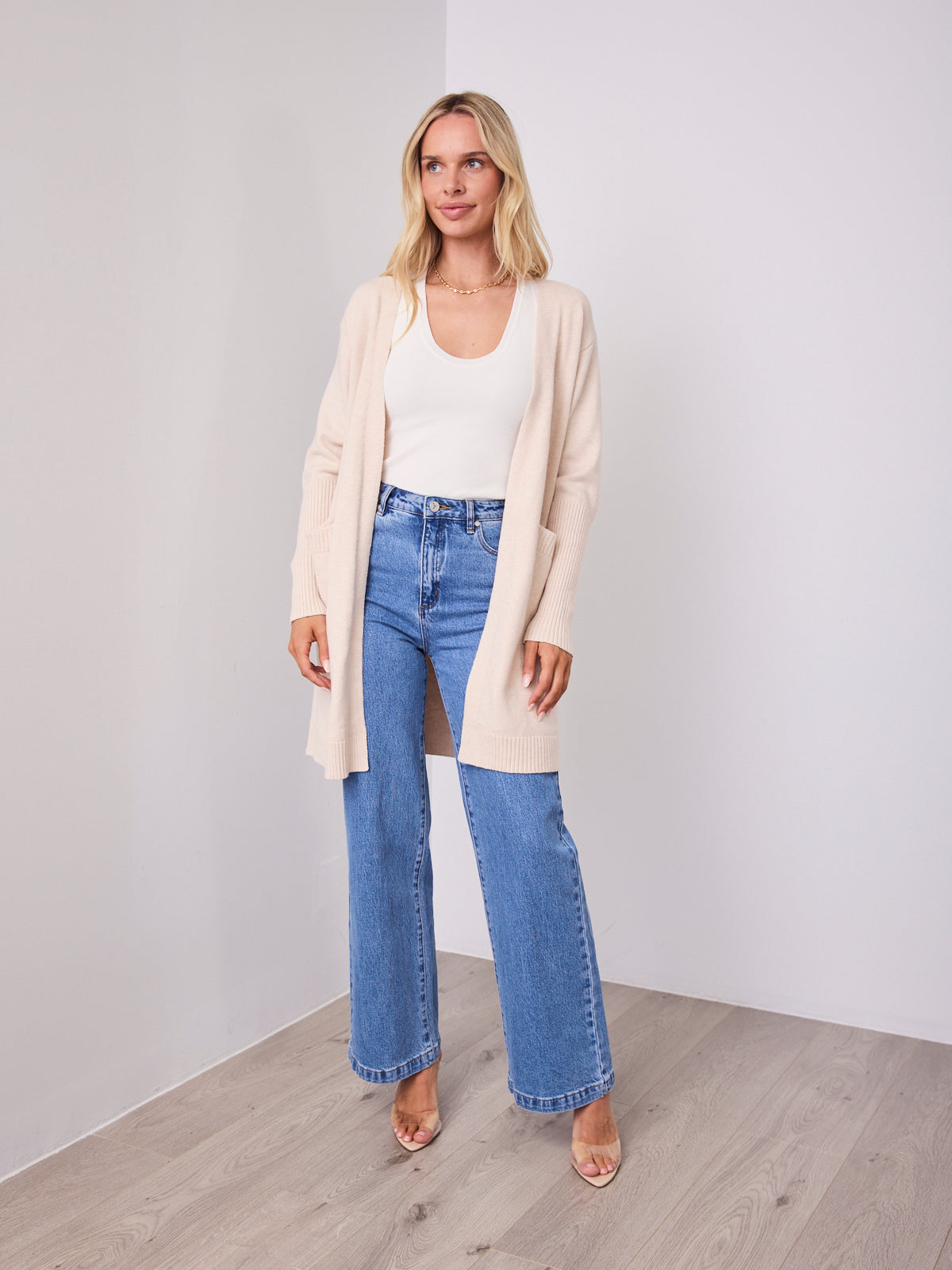 MAXWELL CARDI - LIGHT BEIGE