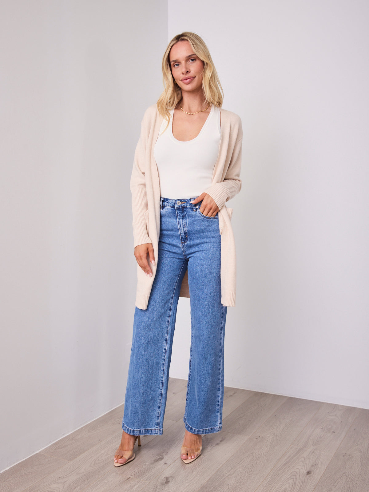MAXWELL CARDI - LIGHT BEIGE