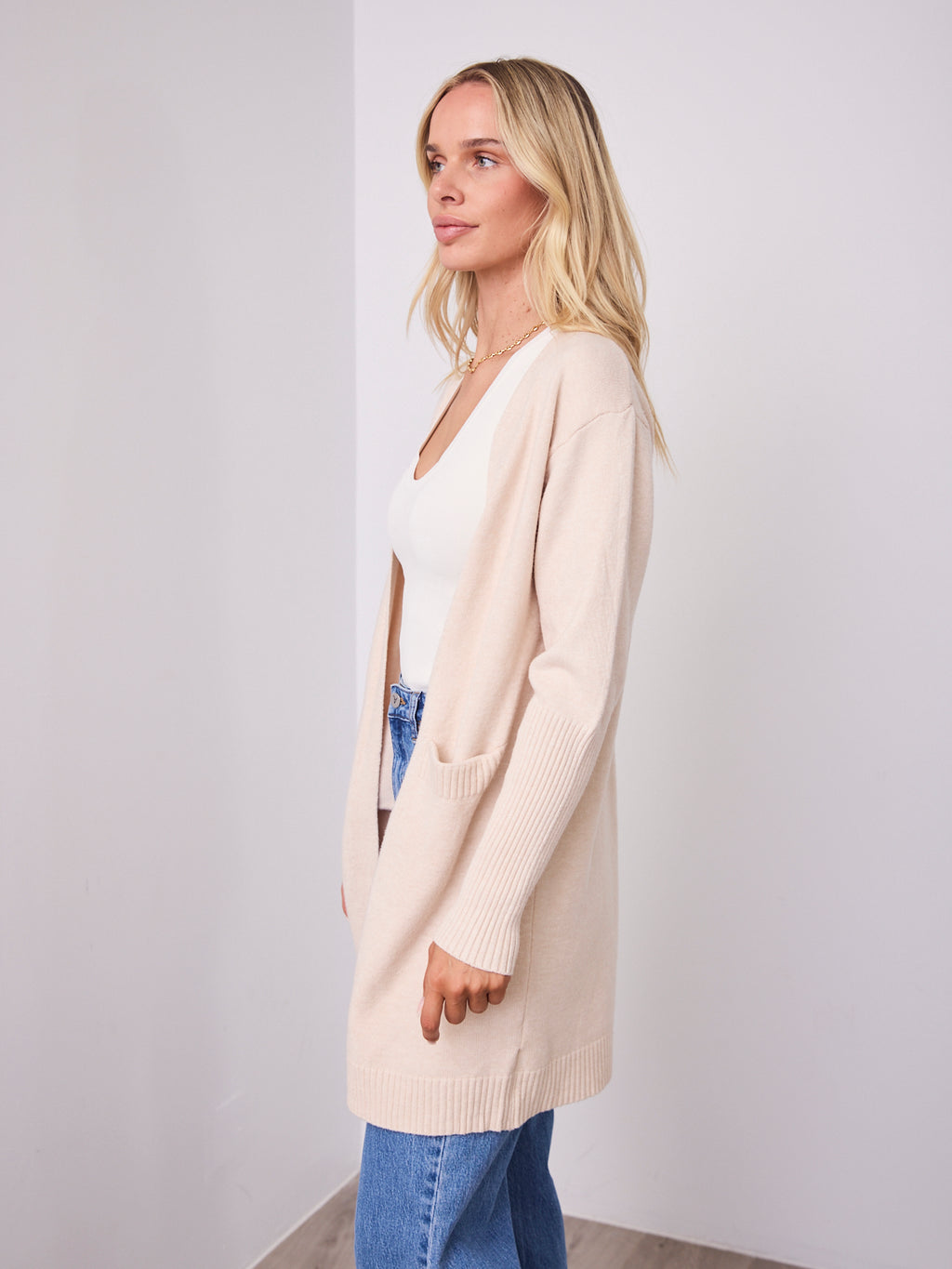 MAXWELL CARDI - LIGHT BEIGE