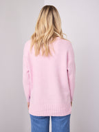 ALESSIA SLOUCH WOOL BLEND KNIT - PINK