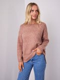 ALESSIA SLOUCH WOOL BLEND KNIT - NUTMEG