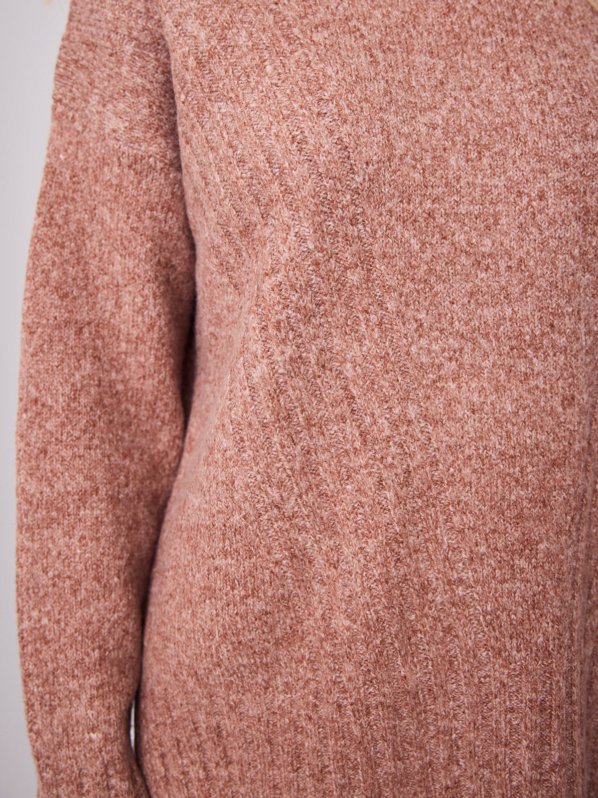 ALESSIA SLOUCH WOOL BLEND KNIT - NUTMEG