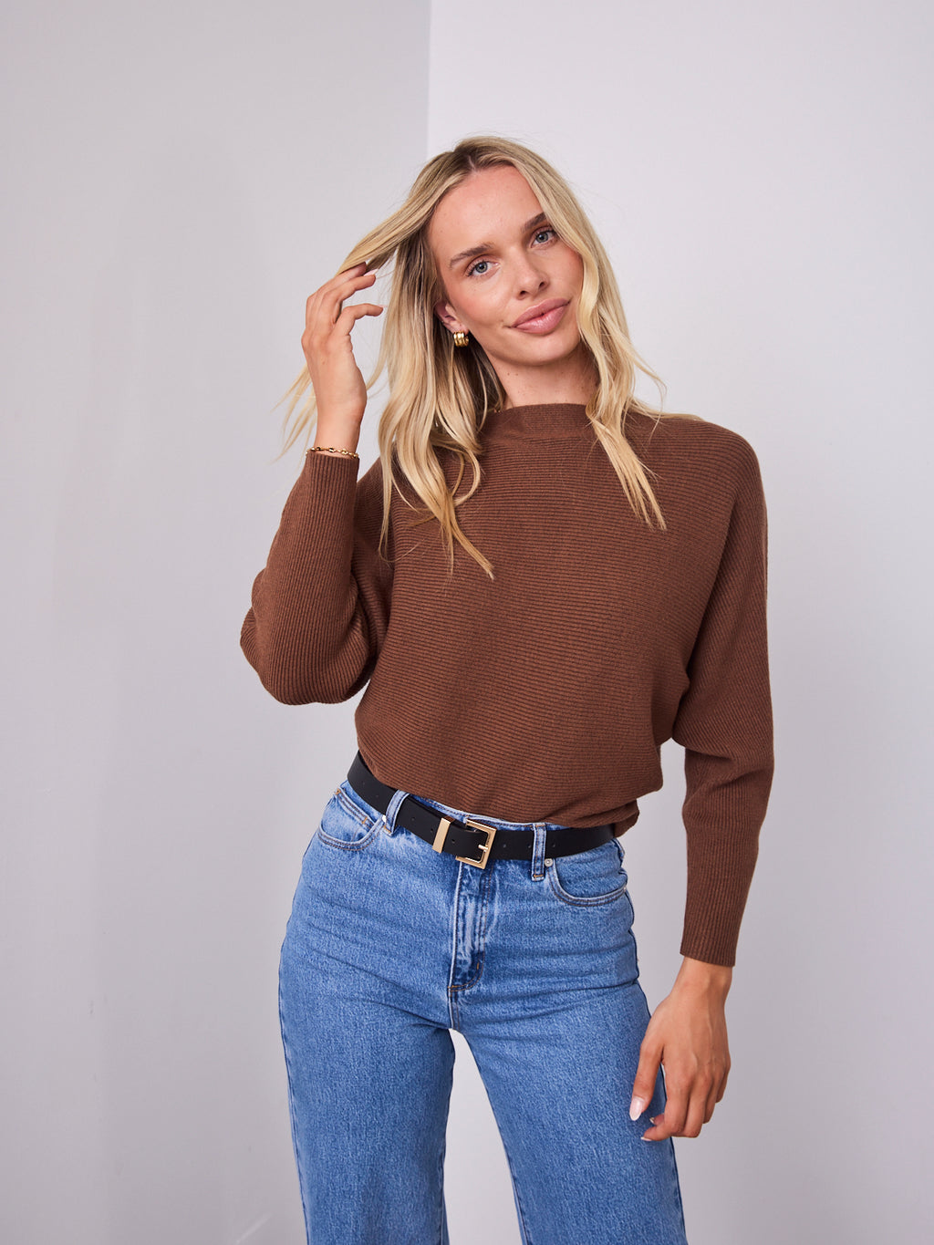 MONA KNIT - COFFEE