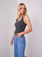 VUE TANK TOP - CHARCOAL