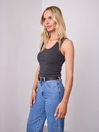 VUE TANK TOP - CHARCOAL