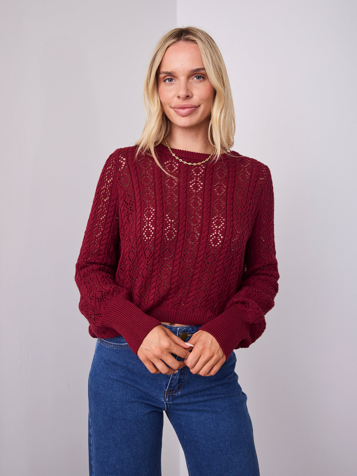 NICOLE KNIT - WINE