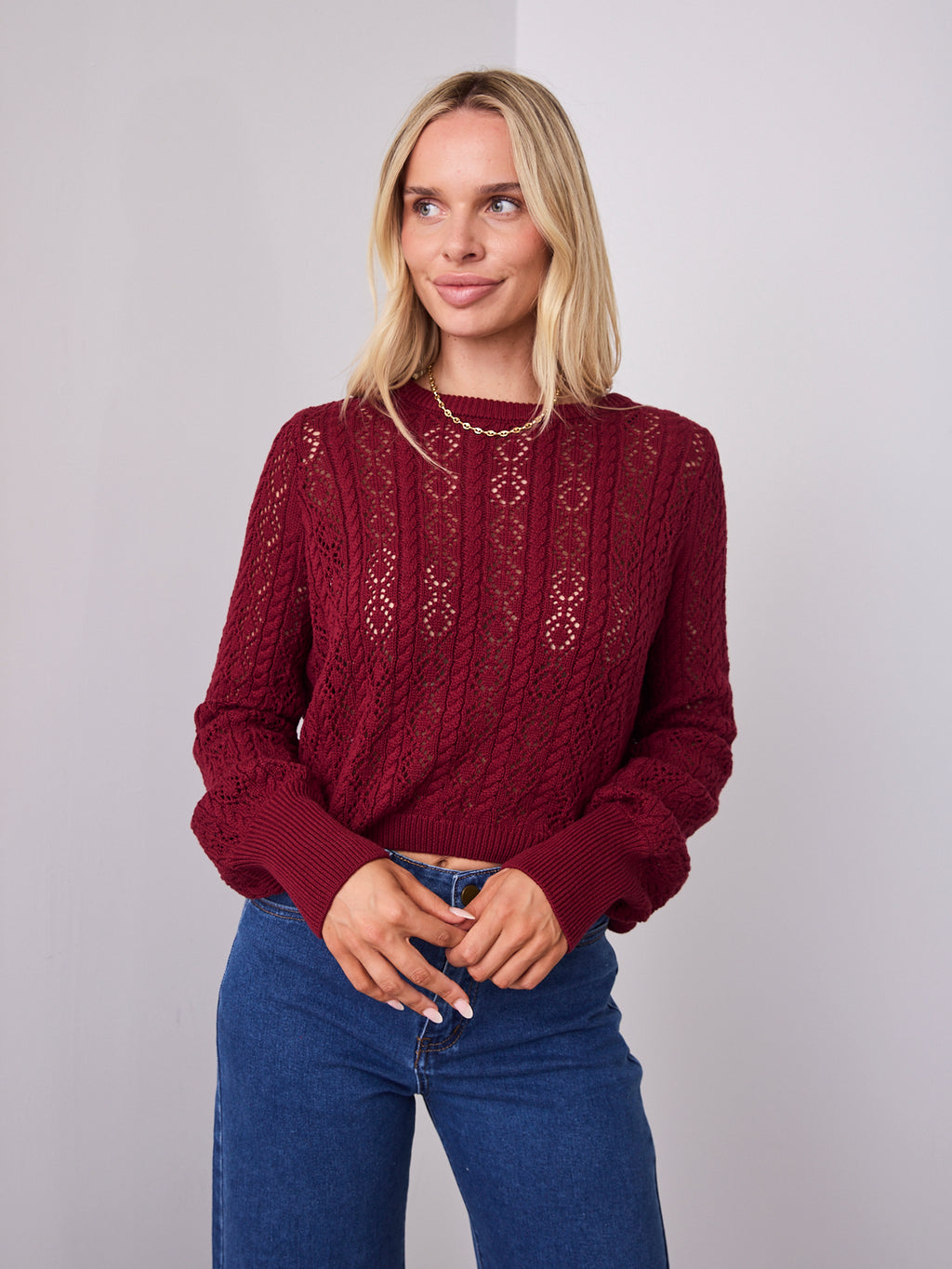 NICOLE KNIT - WINE