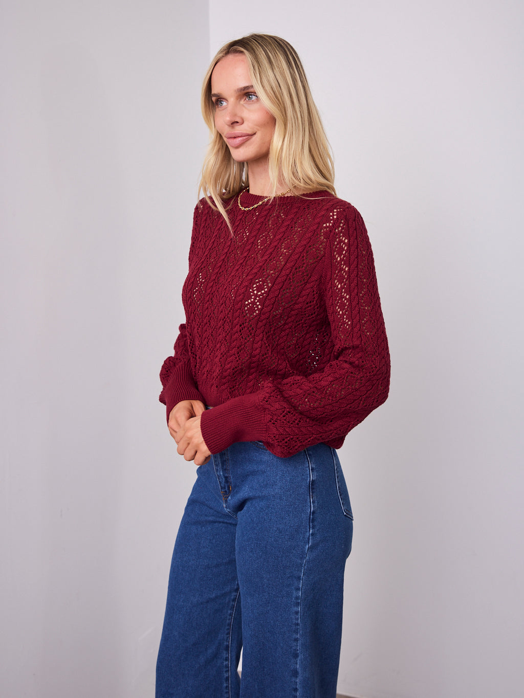 NICOLE KNIT - WINE