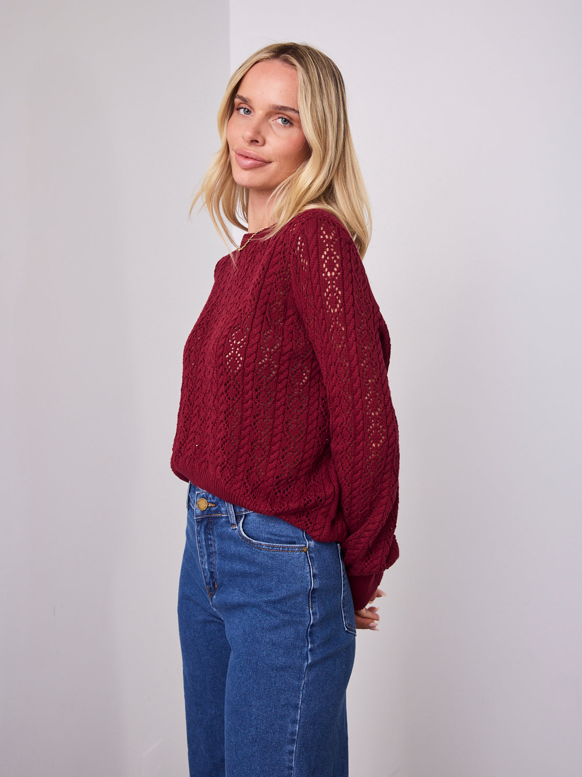 NICOLE KNIT - WINE