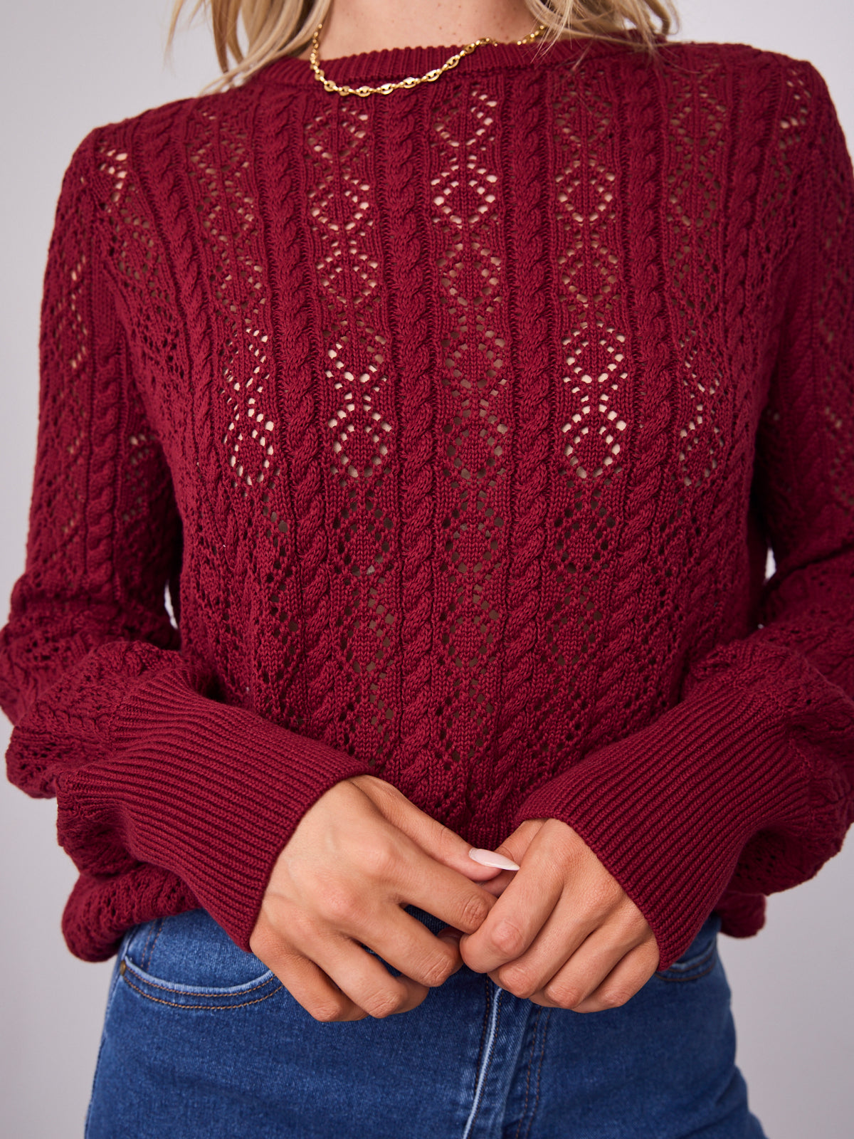 NICOLE KNIT - WINE